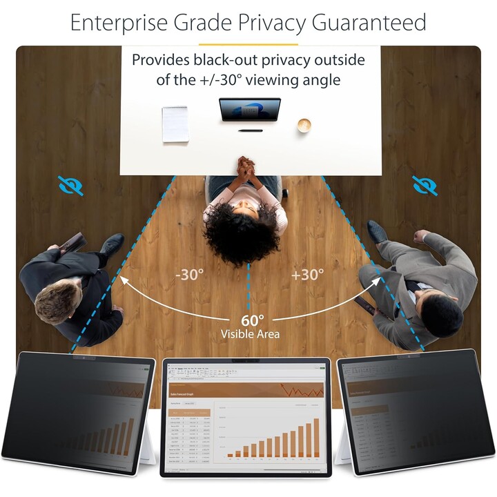 StarTech.com Filtro privacy a 4 posizioni per Surface Pro 8/9/X/11 Laptop da 13", modalità verticale/orizzontale, abilitato