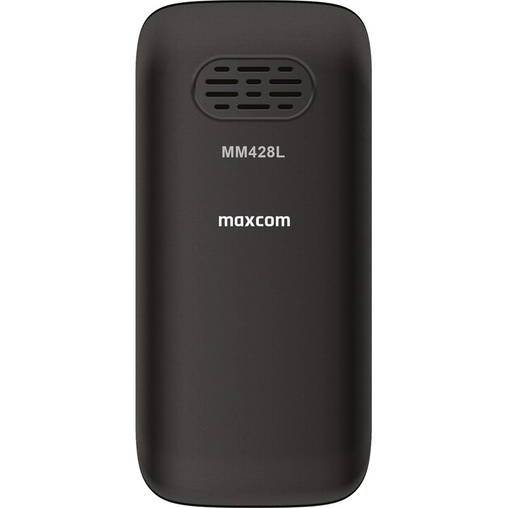 Maxcom 428L 2G, Mobiltelefon für ältere Menschen, Dual-SIM, SOS und ICE-Tasten USB-C, Schwarz