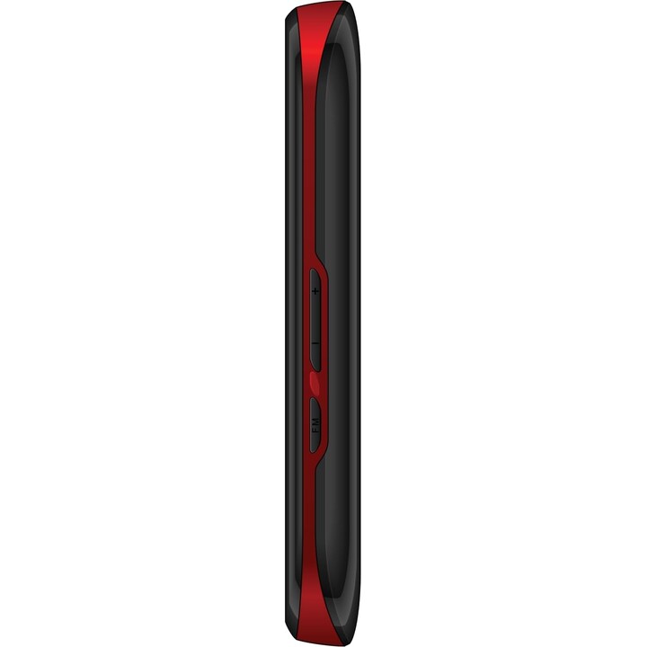 Maxcom 428L 2G, téléphone portable pour personnes âgées double SIM, boutons SOS et ICE USB-C, noir