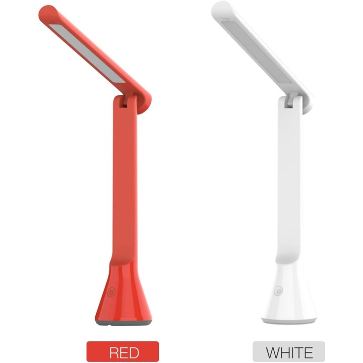 Tragbare, wiederaufladbare USB-Tischlampe von Yeelight, kleiner klappbarer Schreibtisch, leichter Augenschutz, 3 Helligkeiten