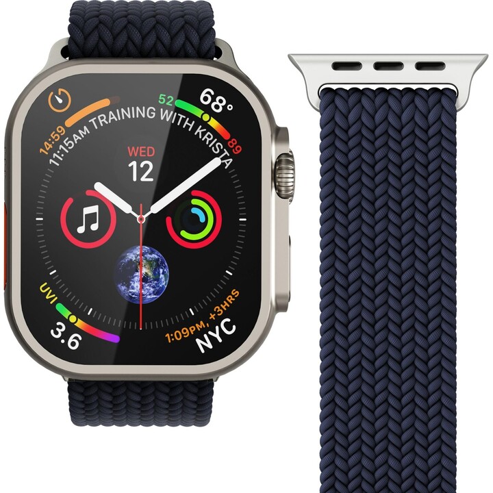 Bracelet Vonmählen Boucle Tissée Apple Watch 42/44/45/49 mm Marine