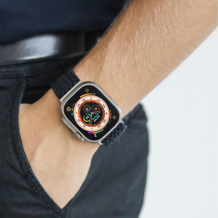 Pulseira Vonmählen Woven Loop Apple Watch 42/44/45/49 mm Azul Marinho