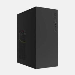 Caixa para pc Micro-ATX aproximadamente appc-205f com fonte de alimentação preta usb3.0 de 500w