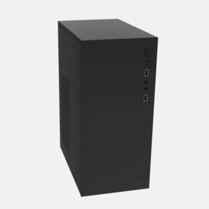 Caixa para pc Micro-ATX aproximadamente appc-205f com fonte de alimentação preta usb3.0 de 500w