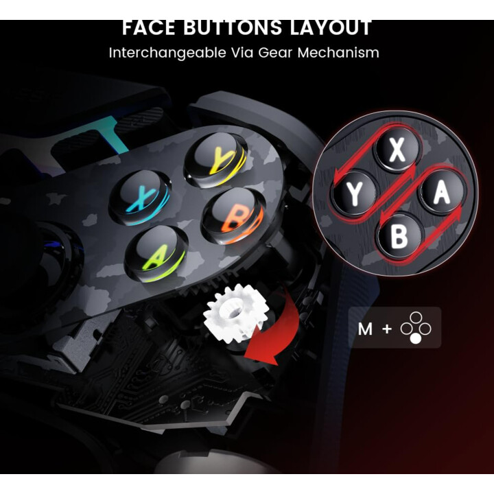 GameSir Tarantula Pro Controller Schwarz - Gamepad Switch/Android/iOS/PC