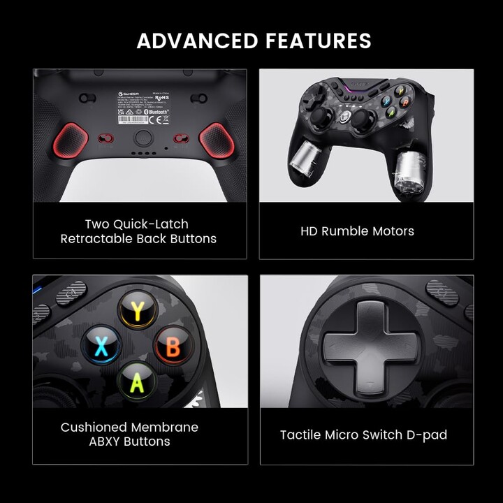 Mando GameSir Tarantula Pro Negro - Gamepad Switch/Android/iOS/PC
