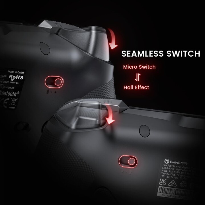 Comando GameSir Tarantula Pro Preto - Gamepad Switch/Android/iOS/PC