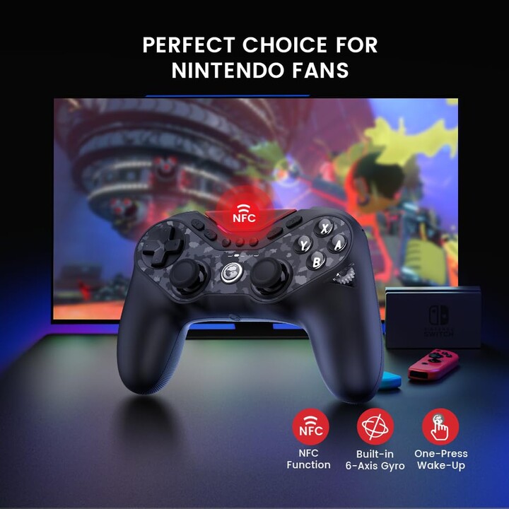 Comando GameSir Tarantula Pro Preto - Gamepad Switch/Android/iOS/PC