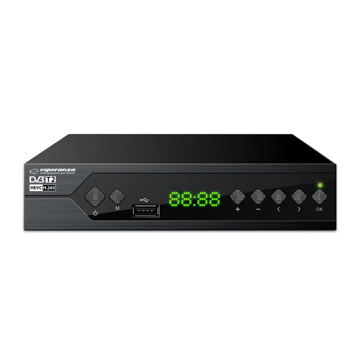Esperanza EV107R TV cable decoder black