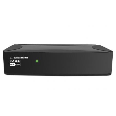 Esperanza EV108R descodificador para televisor Cable Negro