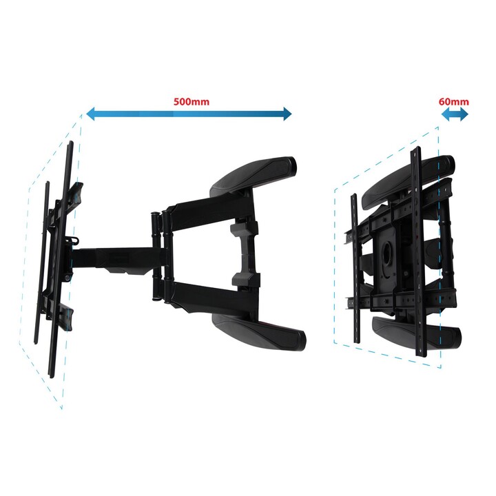 Esperanza ERW021 CRONOS Support TV de 2,16 m (85") Noir