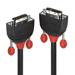 Cable DVI-D de doble enlace de 3 m, línea negra