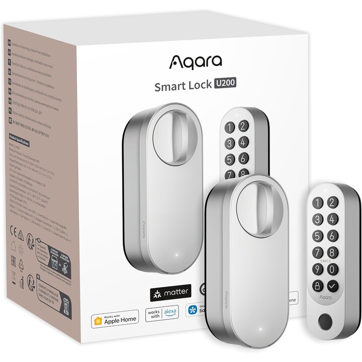 Aqara Smart Lock U200 Silber – Cerradura Inteligente