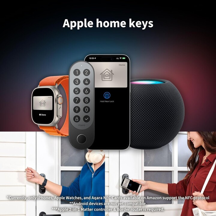 Aqara Smart Lock U200 Silber – Cerradura Inteligente
