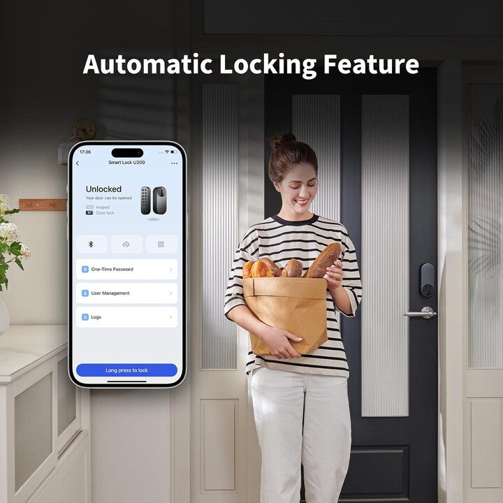 Aqara Smart Lock U200 Silber – Cerradura Inteligente