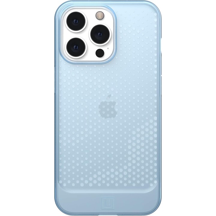 Cover posteriore della custodia per cellulare uag [u] lucent cerulean iphone 13 pro