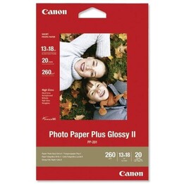Papel fotográfico Canon PP-201 Glossy II Plus brillante A3+ 329x423 mm 260 g/m² - 20 hojas