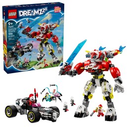 LEGO DREAMZZZ 71497 Il mech tigre di Cooper e l´hot rod di Zero