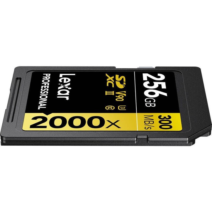 Lexar 256gb Professional 2000x Sdxc Uhs-ii Cards, Up To 300mb/s Read 260mb/s Write C10 V90 U3