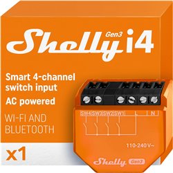 Shelly I4 Gen3 Naranja - Relé Inteligente WiFi
