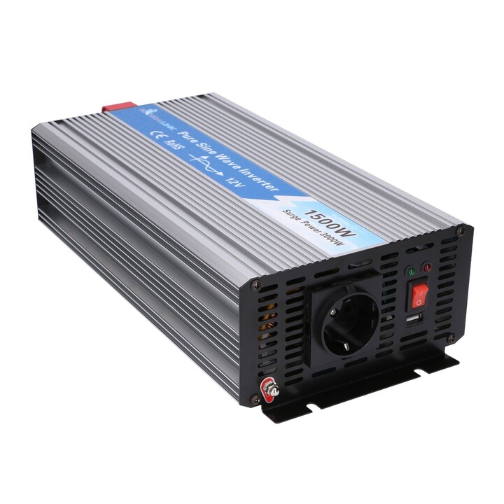 Extralink Opip-1500w | Convertidor de Voltaje | 12v, 1500w Sinusoidal Pura