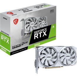 Msi Ventus Rtx 3050 2x Xs White 8g Oc Graphics Card Nvidia Geforce Rtx 3050 8GB Gddr6
