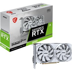 Msi Ventus Rtx 3050 2x Xs Blanc 8g Oc Carte Graphique Nvidia Geforce Rtx 3050 8 Go Gddr6