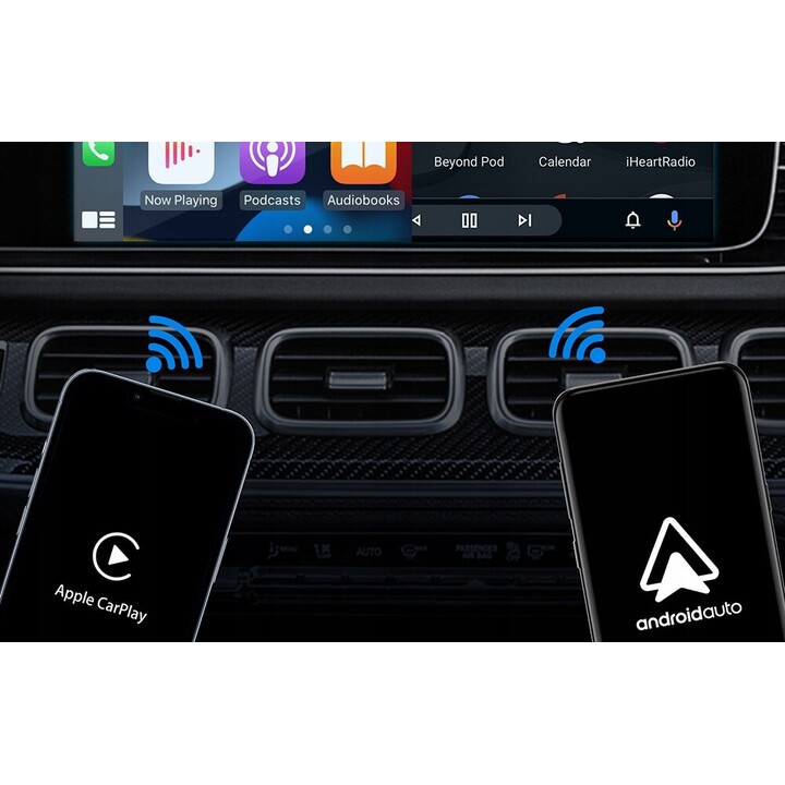 Ottocast CA400-S - Adaptador Inalámbrico Apple Carplay y Android Auto