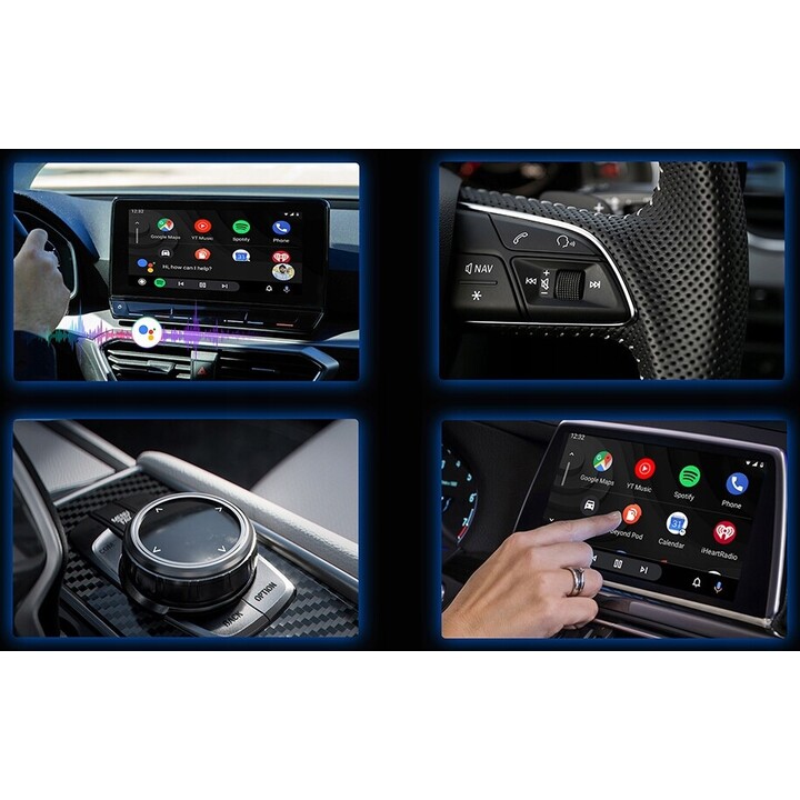 Ottocast CA400-S - Adaptador Inalámbrico Apple Carplay y Android Auto