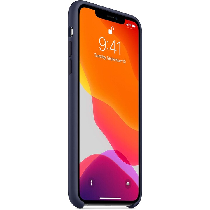 Funda de silicona para iPhone 11 Pro Max medianoche