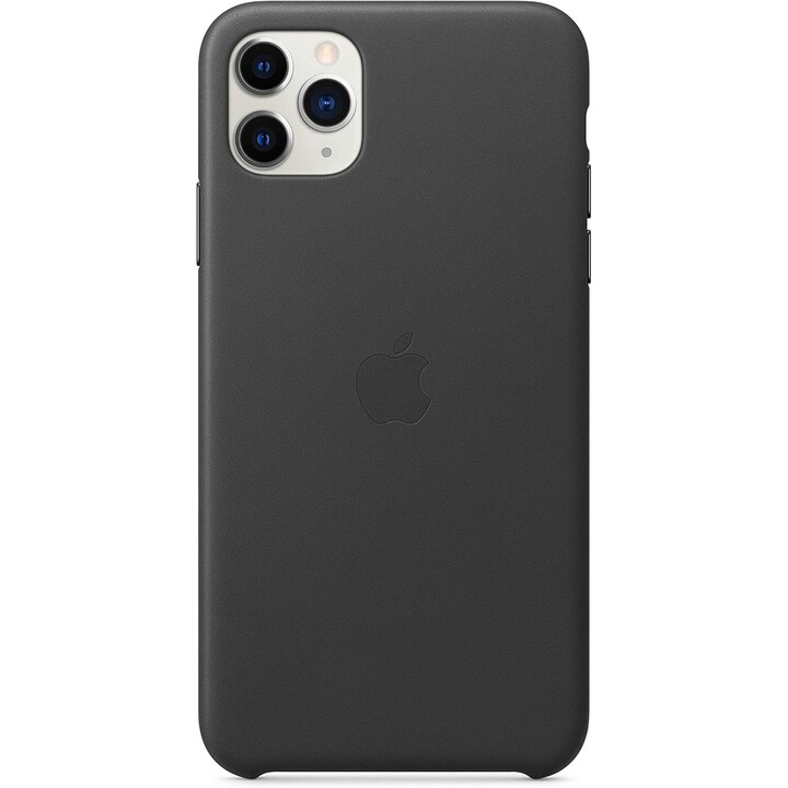 iPhone 11 Pro Max Leather Case schwarz