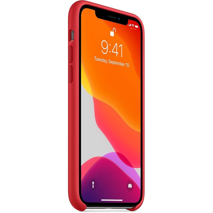 Custodia in silicone Apple iPhone 11 Pro rossa