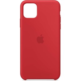 Capa de silicone para iPhone 11 Pro Max vermelha