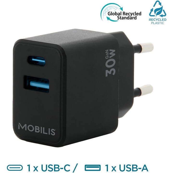 Mobilis Black Wandladegerät 30 W