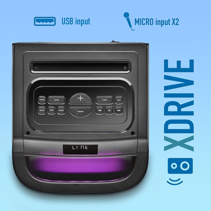 Enceinte Bluetooth portable NGS Wild Space 3/ 4000W