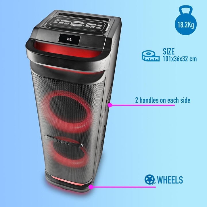Enceinte Bluetooth portable NGS Wild Space 3/ 4000W