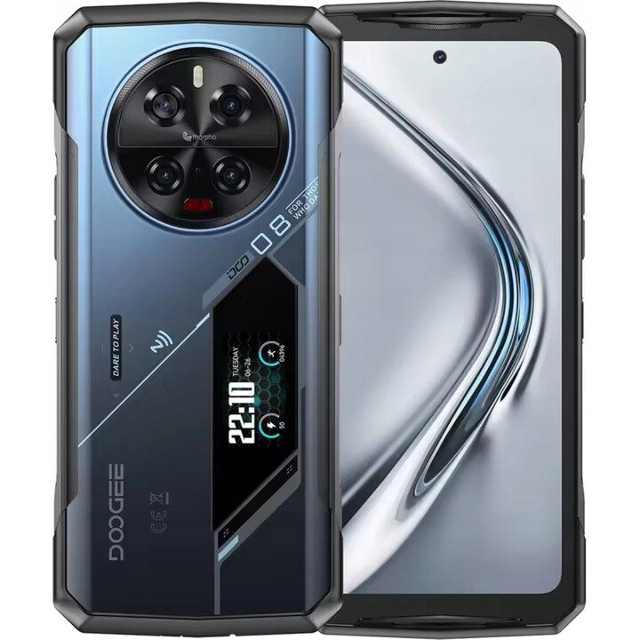 Doogee V40 Pro 5G, rugged phone, 6.78-inch screen, 16GB RAM, 512GB Storage, Blue color