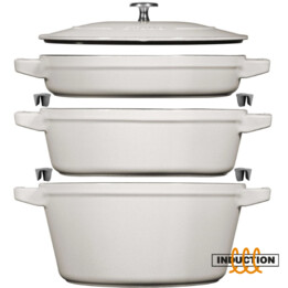 Staub La Cocotte 4,2 l Rund Eisenguss Auflaufform