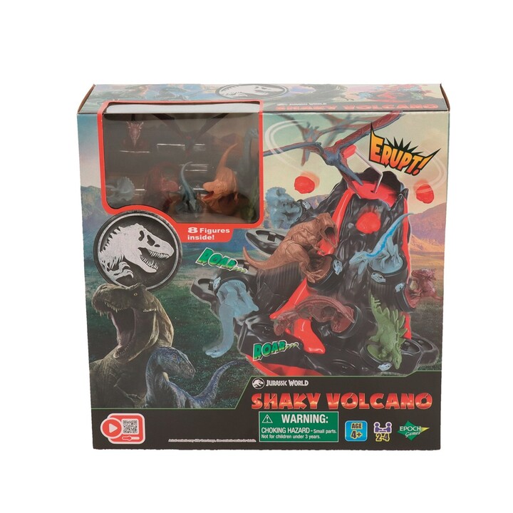 EPOCH Games Jurassic World Shaky Volcano jogo de equilíbrio vulcão multicolorido