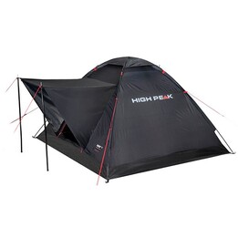 High Peak Beaver 3 Schwarz, Rot Pyramidenzelt 10320