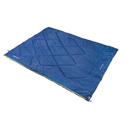 Saco-cama retangular High Peak Ceduna Duo poliéster azul