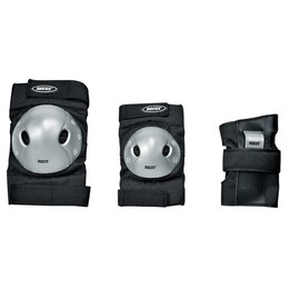 Roces Extra Three Pack Skate Pads preto-cinza 301366 01 L