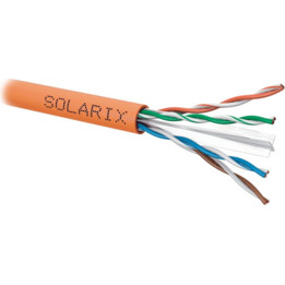 TWISTED-PAIR-KABEL SOLARIX CAT.6 U/UTP LSOHFR B2ca s1d1a1 Spule 500M