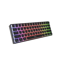TECLADO PARA JOGOS GENESIS THOR 660 G2 US PRETO SEM FIO RGB MECÂNICO GATERON MARROM