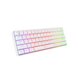 TASTIERA DA GIOCO GENESIS THOR 660 G2 US BIANCA WIRELESS RGB MECCANICA GATERON ROSSA