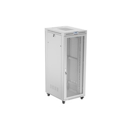 ARMADIO RACK DA PAVIMENTO 19" 42U 800X1000 PORTA LCD FORATA GRIGIA LANBERG (FLAT PACK)