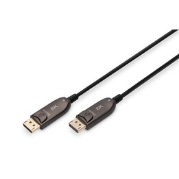 Cavo in fibra ottica ibrido Digitus DisplayPort AOC, UHD 8K, 20 m