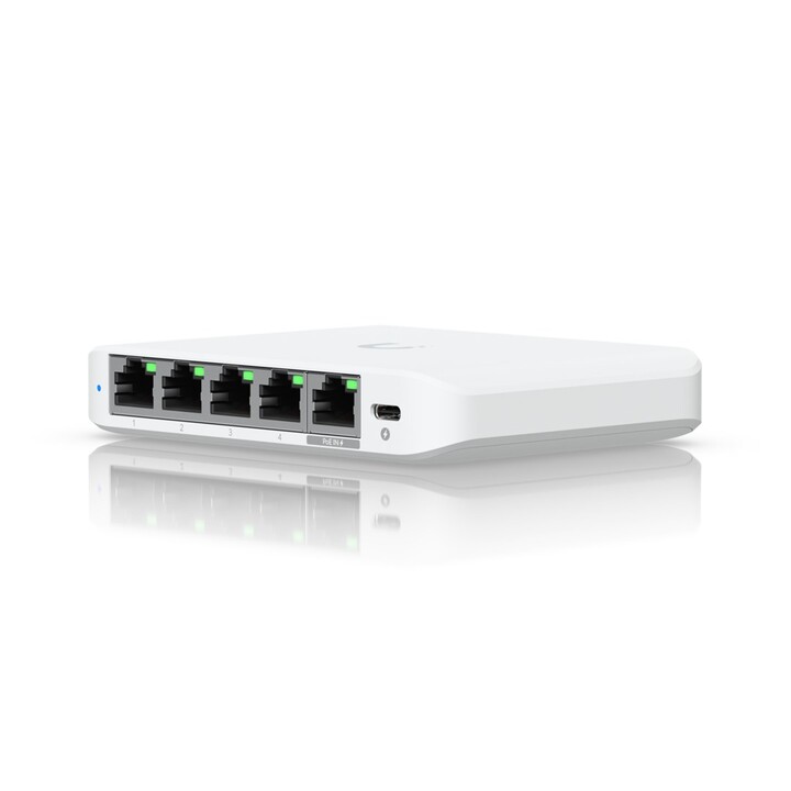 Ubiquiti UniFi Flex Mini 2.5G Managed 2.5G Ethernet (100/1000/2500) Power over Ethernet (PoE) Desktop Weiß