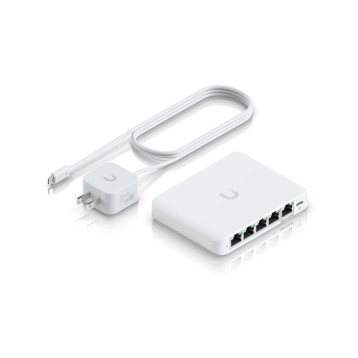 Ubiquiti UniFi Flex Mini 2.5G Managed 2.5G Ethernet (100/1000/2500) Power over Ethernet (PoE) Desktop Weiß