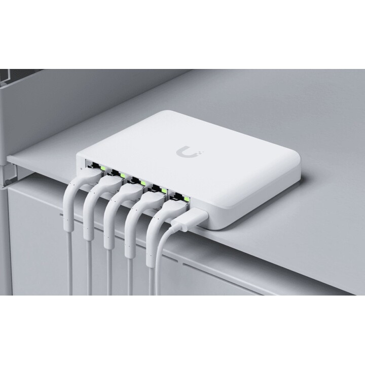 Ubiquiti UniFi Flex Mini 2.5G Managed 2.5G Ethernet (100/1000/2500) Power over Ethernet (PoE) Desktop Weiß
